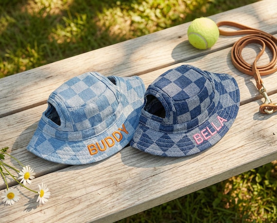 Custom Pet Hat, Embroidered Dog Name Cap, Personalized Cat Hat, Dog Sun Hat, Gift for Pet Lover, Puppy Accessory Gift