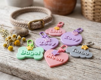 Placa personalizada para perro salchicha, placa de identificación para perro pequeño, placa personalizada para mascota, placa para cachorro silenciosa impresa en 3D, placa con nombre para perro adorable, accesorios para mascotas en miniatura