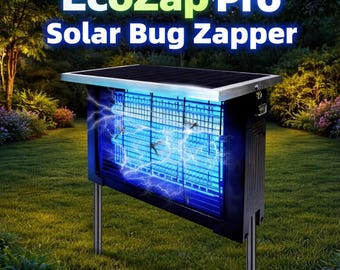 Hochleistungssolarbetriebener Outdoor Bug Zapper für bis zu 2000 Quadratfuß!