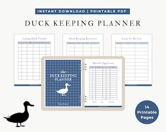 De eendenhouderij | Afdrukbare planner van 14 pagina's