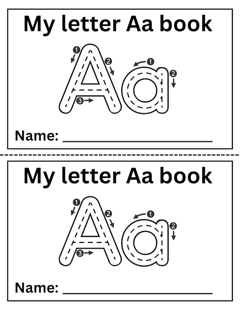 Alphabet Mini Book | Letters A-Z | Printable ABC Mini Books - Etsy
