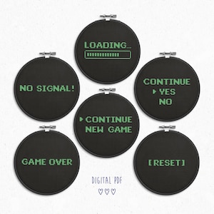 Retro Gaming and Computer Font | 90s 80s | Game Over | Continue | Loading | Contemporary (PDF Download)