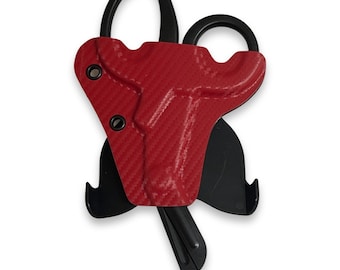 Trauma Shear Holster - CF EMT Red with Paddle