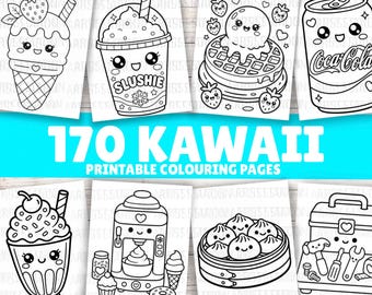 Ultimate Kawaii Colouring Book | 170 Sheets | Kids Colouring Activity | Kids Colouring pages | Digital Download PDF