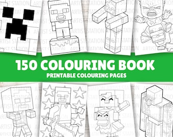 Video Game Colouring Book | 150 Sheets | Kids Colouring Activity | Kids Colouring pages | Digital Download PDF