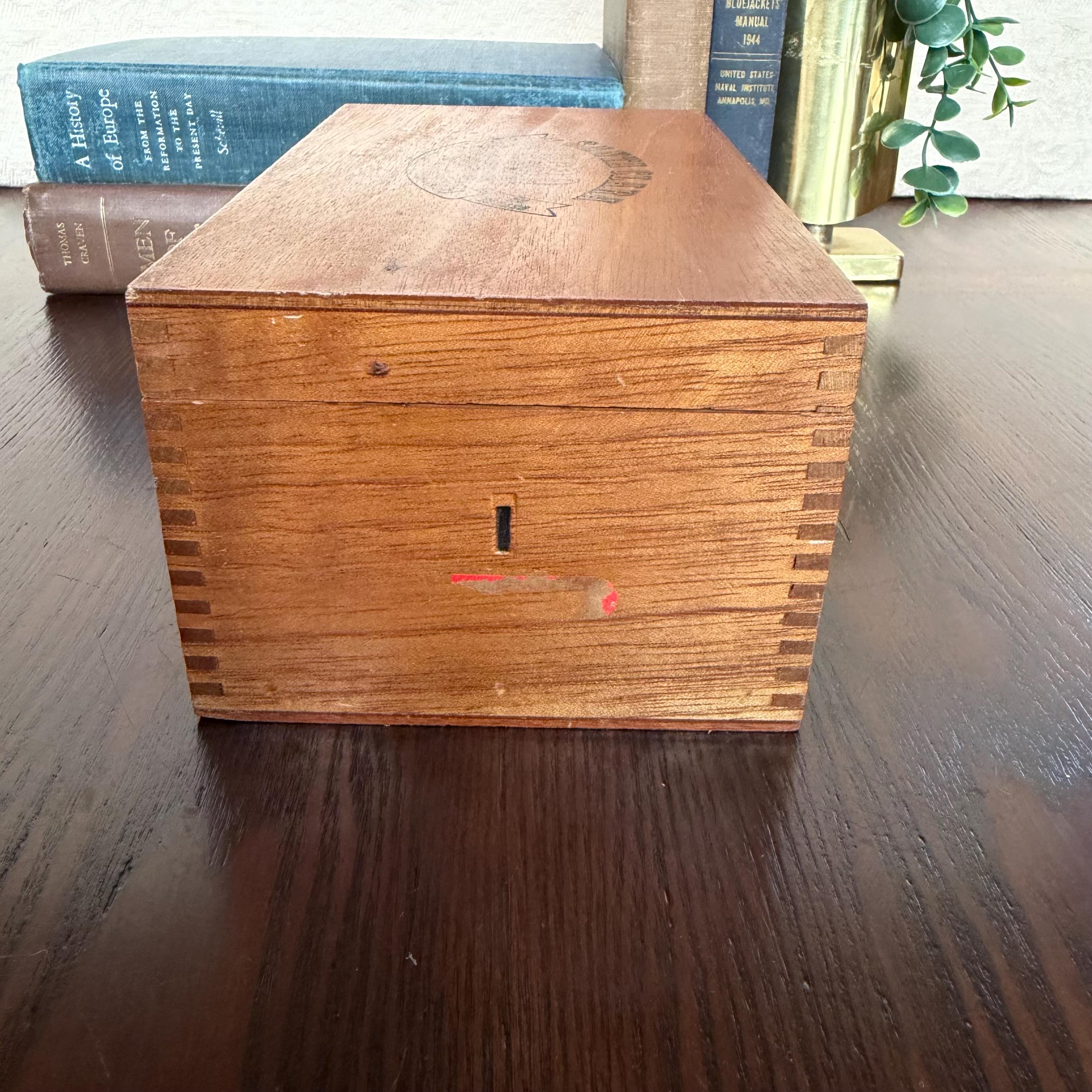 SANTA CLARA 1830 木製パイプボックス Vintage Santa Clara 1830 Cigar Box | Wooden Keepsake Box | San