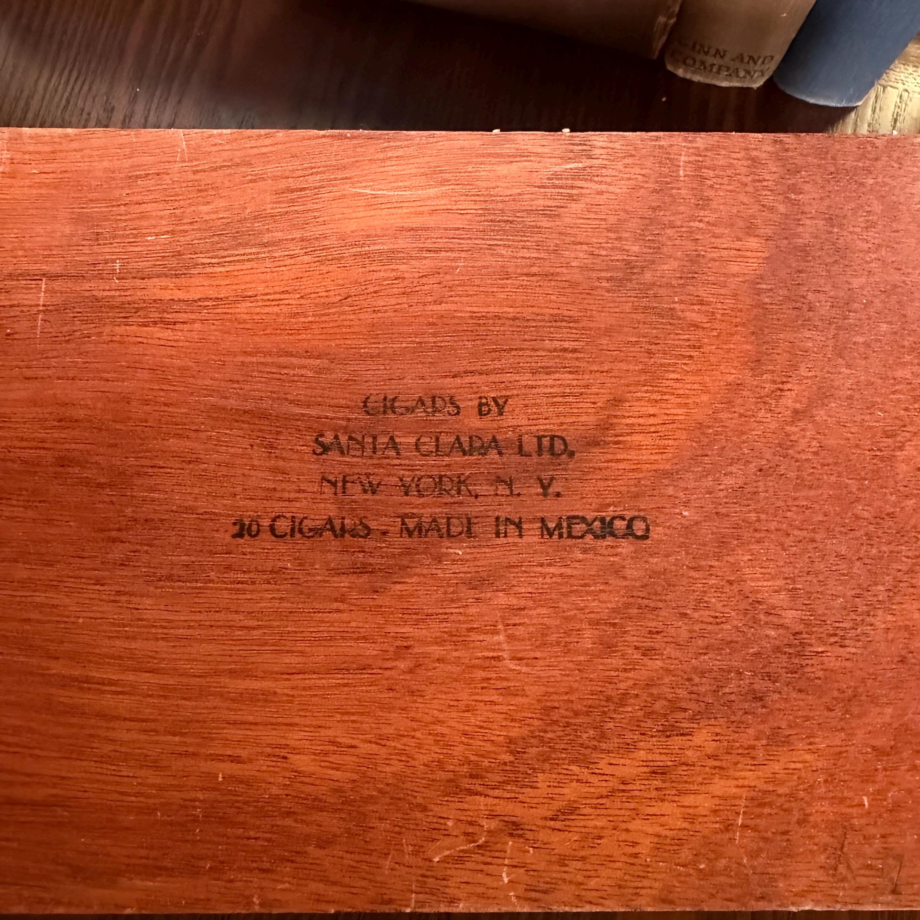 Vintage Santa Clara 1830 Cigar Box | Wooden Keepsake Box | San