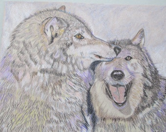 Frig Magnet Art Wolf Brothers