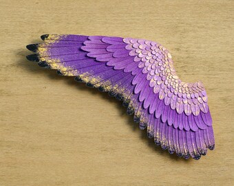 Sorceress - Giclee Art Print of Handmade Paper Wing Sculpture