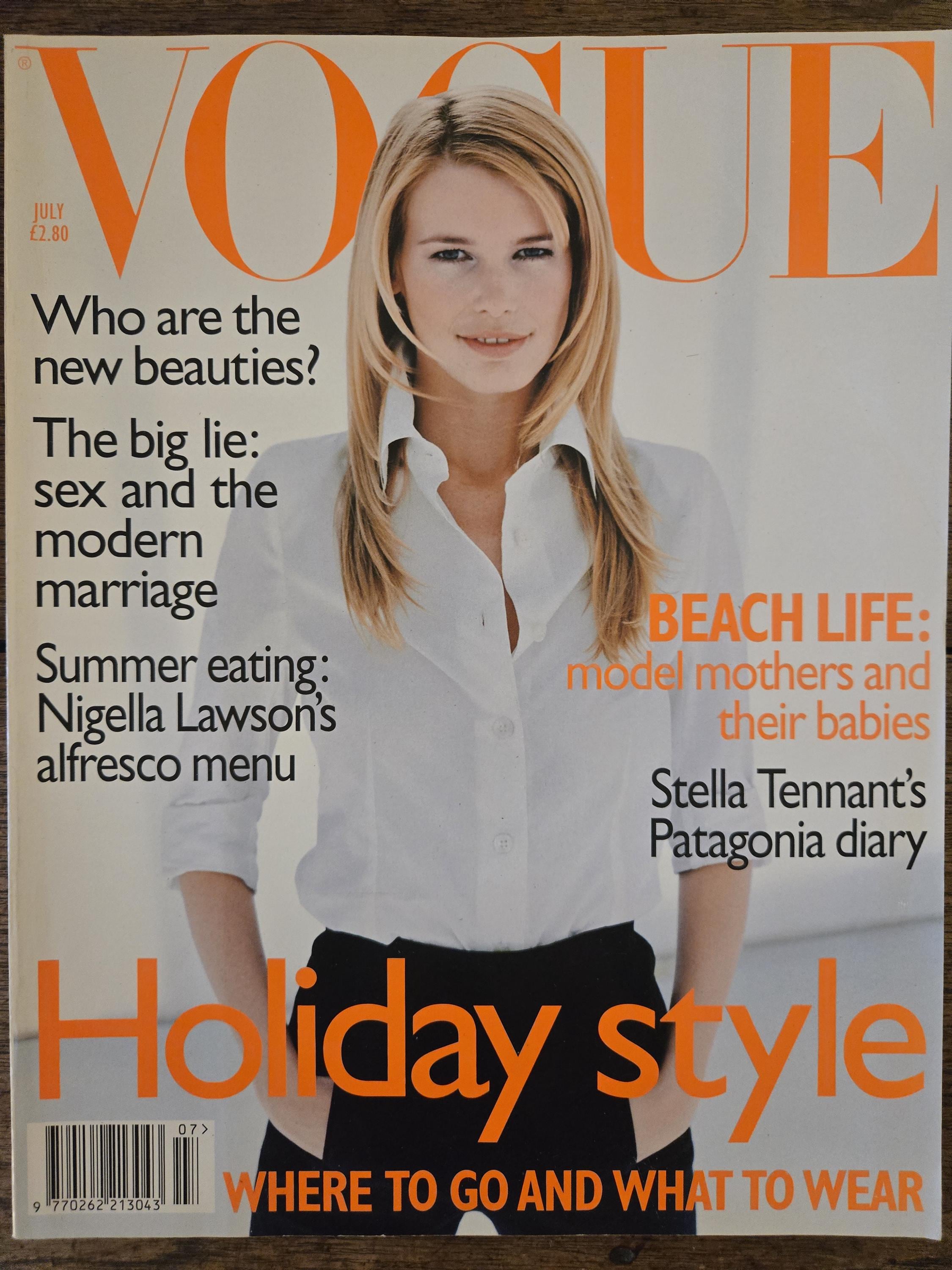 British Vintage Vogue Magazine Collection 1996 – British Fashion