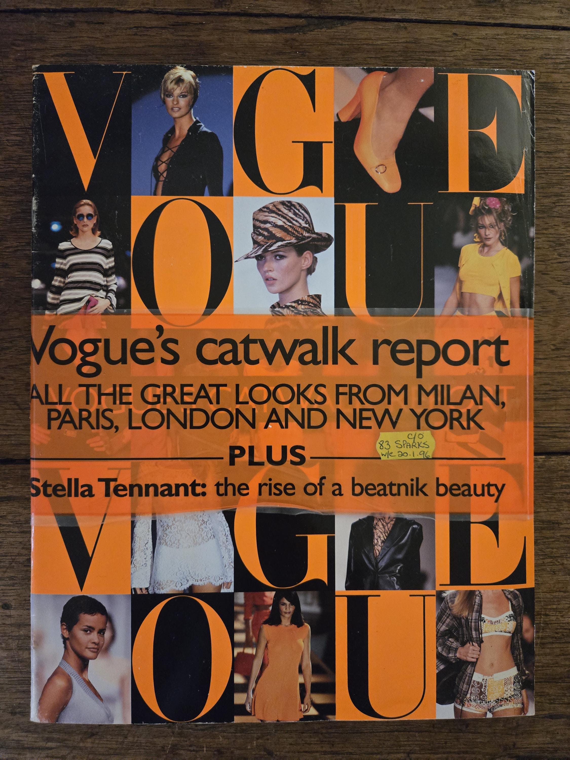 British Vintage Vogue Magazine Collection 1996 – British Fashion
