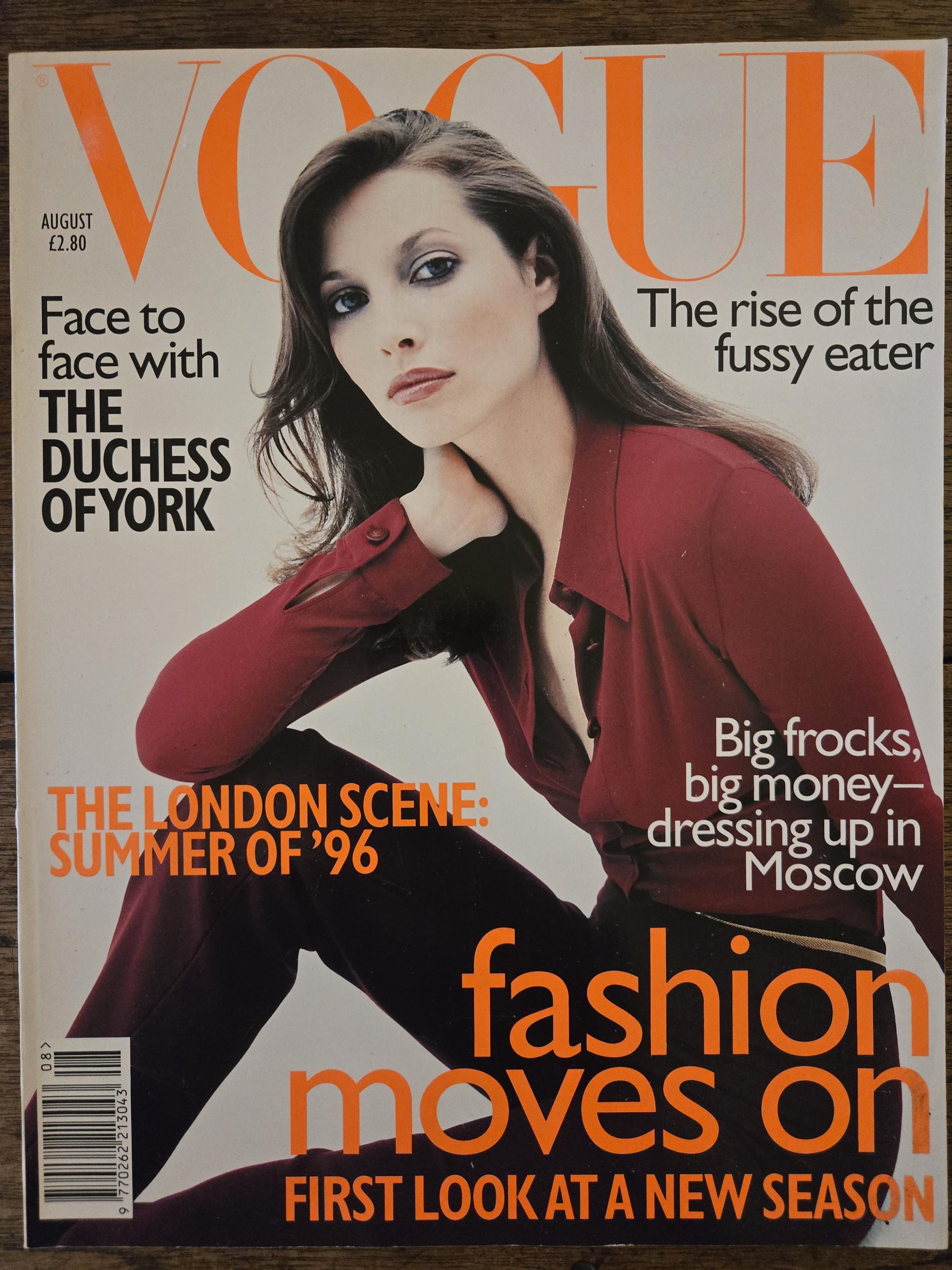 British Vintage Vogue Magazine Collection 1996 – British Fashion