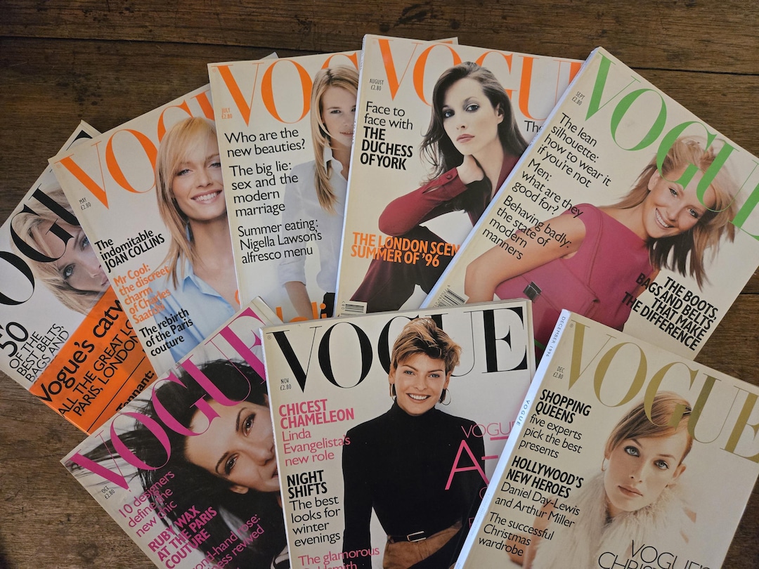 VOGUE 1996年1月号 英国版 ヴィンテージ雑誌 British Vintage Vogue Magazine Collection 1996 – British Fashion