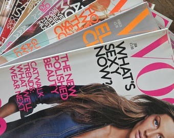 Vogue Vintage Magazine Collection 2000 – Various issues available British Fashion History Issue