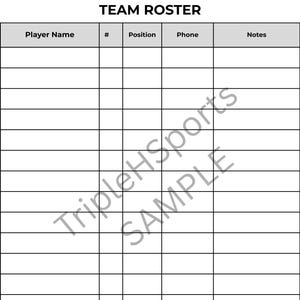 Softball Übungsplaner zum ausdrucken, Softball Training Übungsplaner