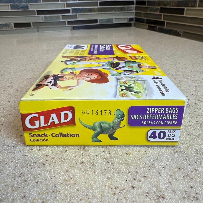 NEW Glad Disney Pixar Toy Story Snack Zipper Bags 40 Count Buzz Woody Jessie Rex image 6