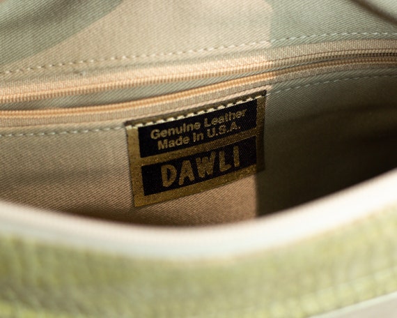 DAWLI Vintage Genuine Reptile Leather Off-White C… - image 8