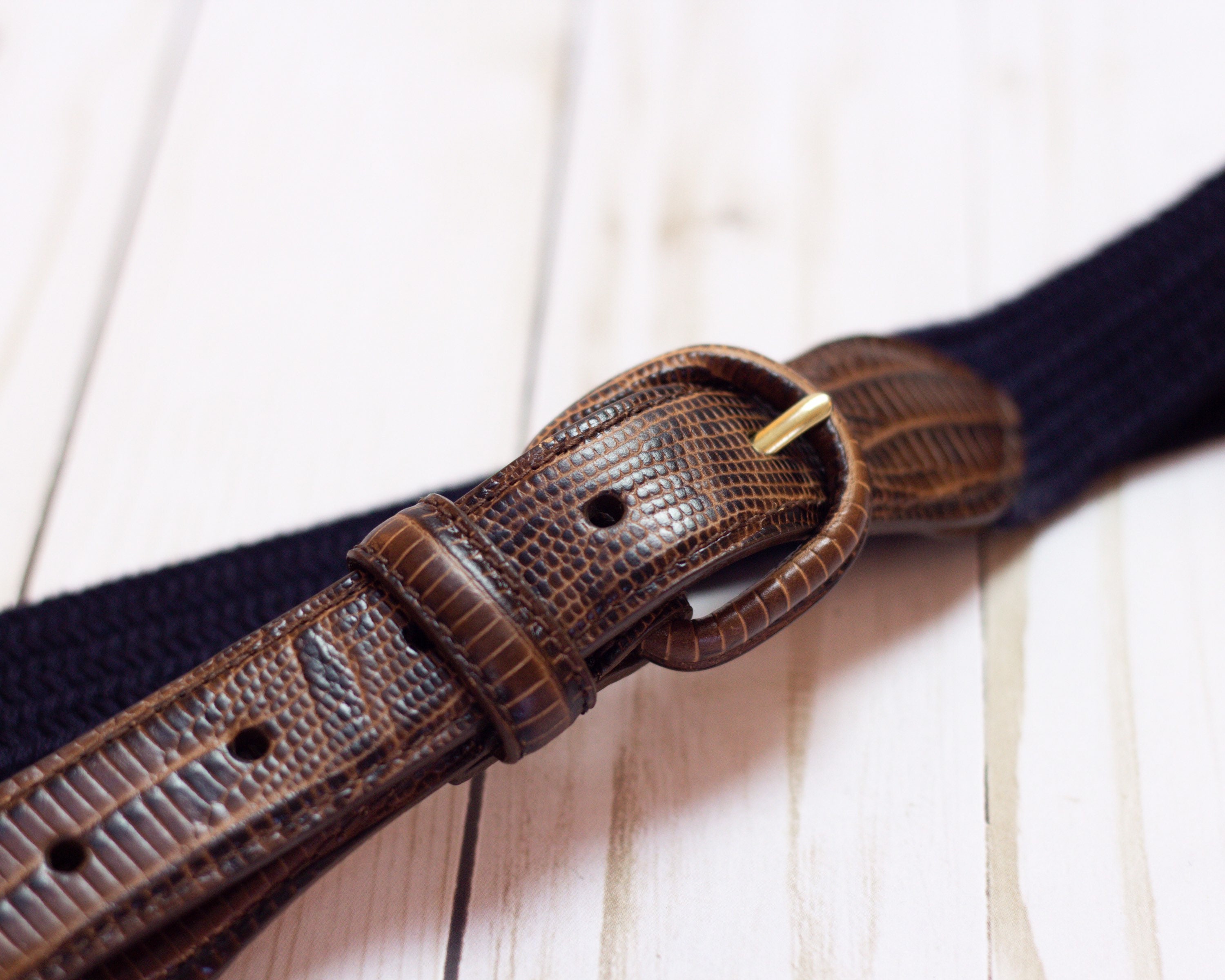 Arden B. Snake Print Genuine Leather Belt with Silver Buckle Leather belt with snake texture and nubuck lining main image 4