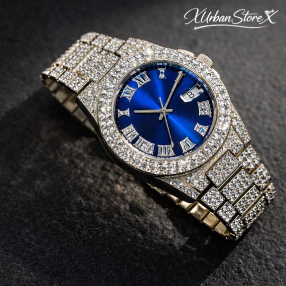 Premium Iced-Out Men’s Watch – Luxury Diamond Style