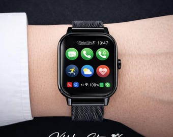 Smart Watch LAXASFIT 2026 Nuovo Smart Watch Y13 Pro Max - Schermo touch completo, orologio sportivo con chiamate Bluetooth, regalo smartwatch digitale