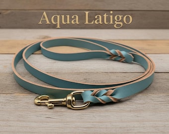 4' Latigo Leather Flat Leash