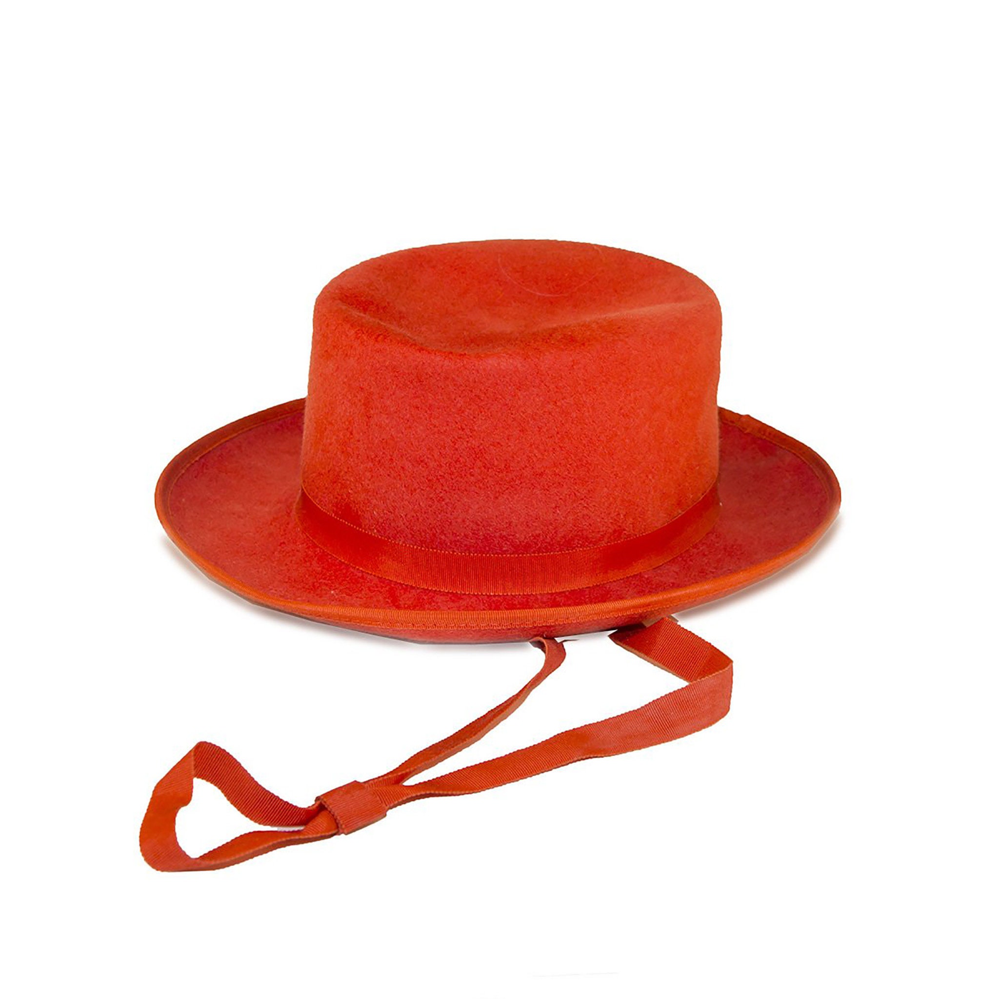 orange wide brim hat