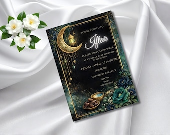 Digital Iftar Party, Dinner Invite, Digital Download, Ramadan Invitation