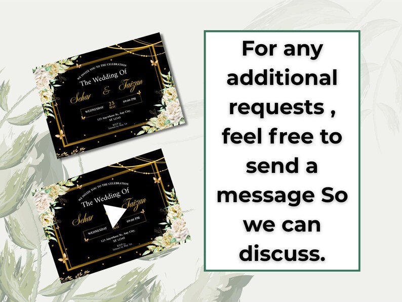 Wedding Video Invitation: Barat, Reception, Nikkah Canva Template ...