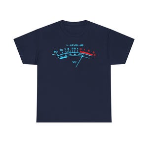 Camiseta gráfica con medidor VU / Camiseta con nivel de audio analógico