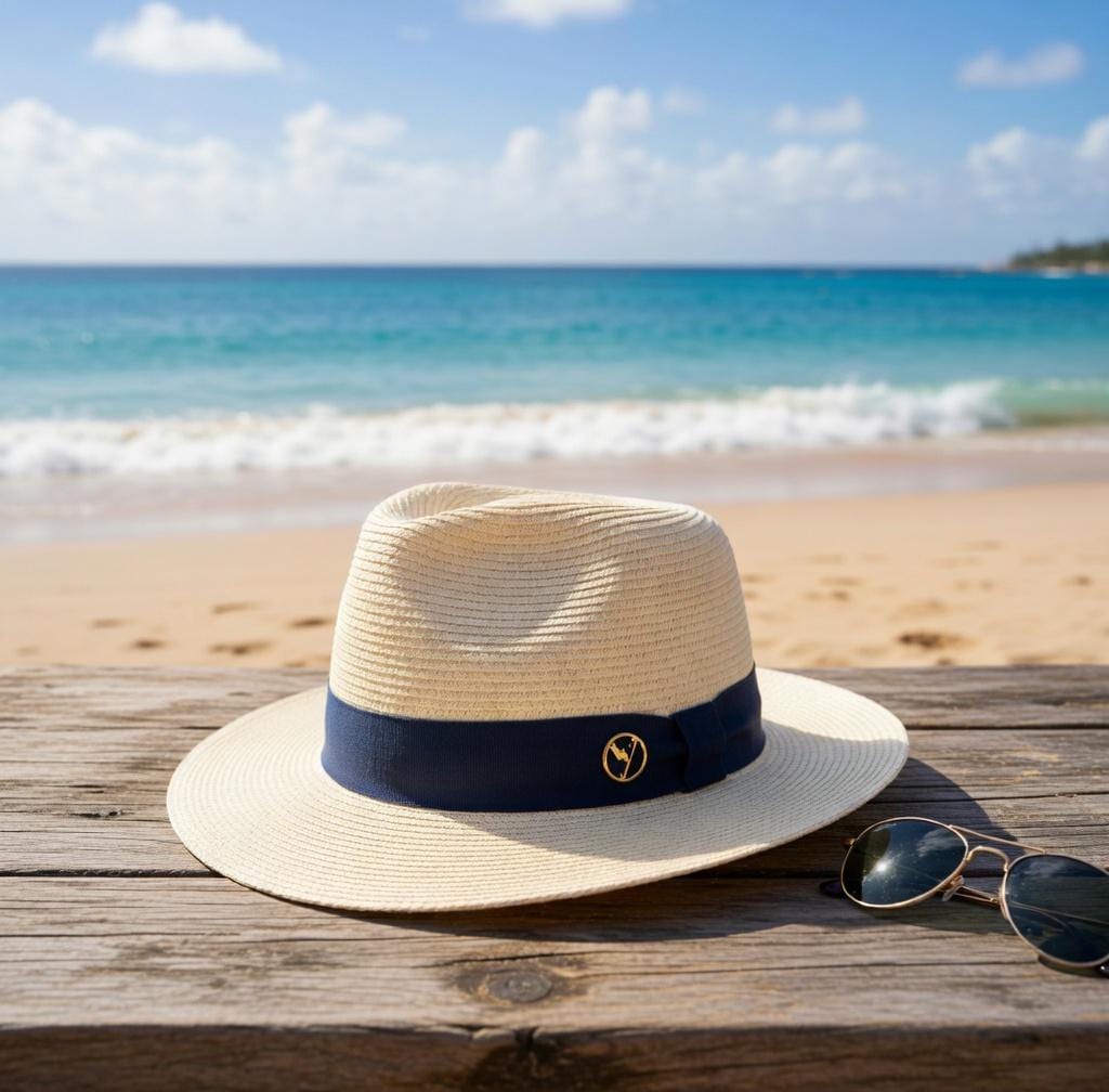 Etsy seagrass straw women\'s Panama sun hat with white cream bow NWOT Lace Beach Panama Hat Vacation Sun Hat Personalized Luxe  main image 3