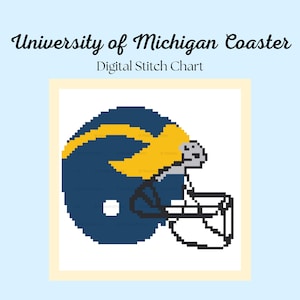 University Michigan Helmet - Etsy
