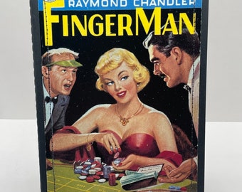 Finger Man, Raymond Chandler, Naughty Girl Notebook, Large, notebooks, journals, pulp paperbacks, vintage books, pulp fiction art