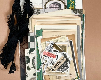 Spooky Apothecary junk journal/collage kit