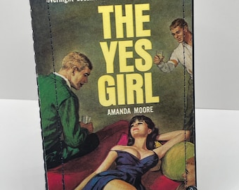 The Yes Girl, Naughty Girl Notebook, Small, notebooks, journals, pulp paperbacks, vintage books, pulp fiction art