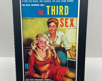 The Third Sex, Naughty Girl Notebook, Large, notebooks, journals, pulp paperbacks, vintage books, pulp fiction art