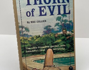 Thorn of Evil, Naughty Girl Notebook, Small, notebooks, journals, pulp paperbacks, vintage books, pulp fiction art