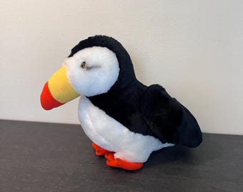 Vinatge 1980 Dakin Puffin Bird Stuffed Animal