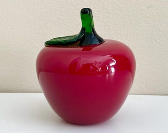 Vintage Murano Style Apple Paperwieght