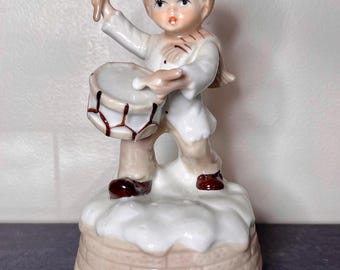 Vintage Little Drummer Boy Musical Box