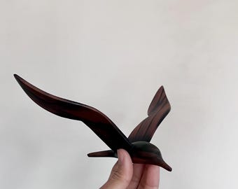 Handcrafted Wooden Bird Decor Figurine