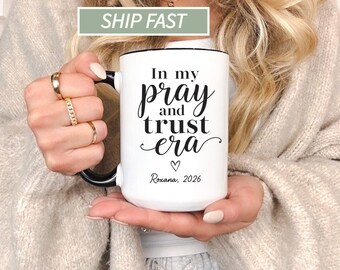 Christian Mug, Divorce Gift for Her, Custom Name Coffee Cup, Best Friend Birthday Gift