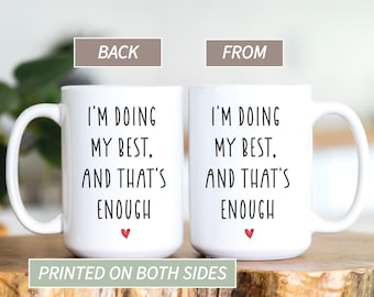 Inspirational Mug, Custom Coffee Cup, Birthday Gift for Her, Daily Motivational Quote