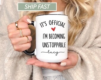 Personalized Inspirational Quote Mug, Custom Name Coffee Cup, Divorce Gift for Women, Best Friend Birthday