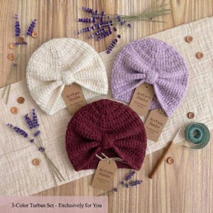 Crochet Baby Turban Pattern PDF | Newborn baby shower Hat gift  | Headwrap Toddler Design | Toddler Beanie Cap Handmade | Instant Download