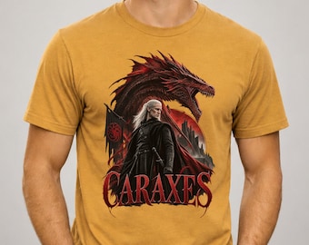 Caraxes Dragon Shirt, Daemon Targaryen Tee, Blood Wyrm Shirt, Dragon Rider Shirt, Fantasy Dragon Tee, Medieval Gothic Fan Shirt