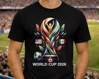 World Cup 2026 Shirt, Soccer Fan Gift, Football Lover Tee, USA Canada Mexico Tournament