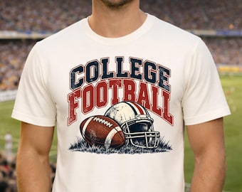 College Football Shirt, Vintage Football Tee, Retro College Football T-Shirt, Game Day Shirt, Football Fan Tee, Tailgate Shirt