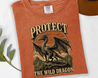 Protect The Wild Dragon Shirt, Sheepstealer Shirt, House Dragon Tee, Fantasy Dragon Shirt, Vintage Dragon Graphic Tee