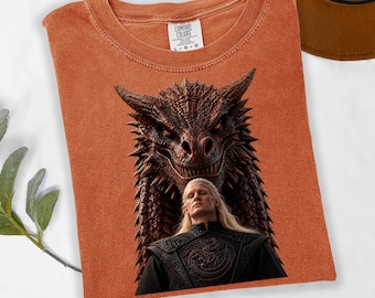 Daemon Targaryen Shirt, Caraxes Dragon Tee, House of the Dragon Shirt, Targaryen Fan Gift, Fantasy Dragon T Shirt, HOTD Fan Apparel