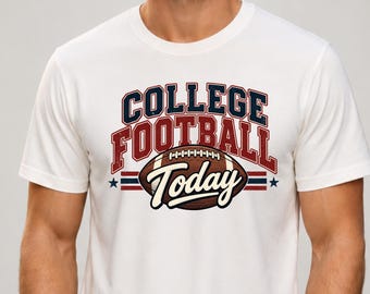 College Football Today Shirt, Vintage College Football Tee, Game Day Shirt, Retro Football T-Shirt, Tailgate Shirt, Unisex Football Tee